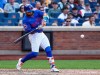 New York Mets' Bo Bichette hits a three-run home run against the San Francisco Giants during the eighth inning of a baseball game, Sunday, Sept. 6, 2026, in New York. (AP Photo/Noah K. Murray)