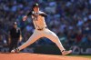 Seattle Mariners starting pitcher Bryan Woo throws during first inning of a baseball game against the Athletics, Sunday, Sept. 6, 2026, in Seattle. (AP Photo/Eric Hiller)