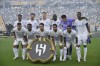 FILE - Al Hilal players pose before the Club World Cup quarterfinal soccer match between Fluminense and Al Hilal in Orlando, Fla., on July 4, 2025. (AP Photo/Phelan M. Ebenhack, File)