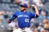 Kansas City Royals starting pitcher Noah Cameron throws during the first inning of a baseball game against the Arizona Diamondbacks, Monday, Sept. 7, 2026, in Kansas City, Mo. (AP Photo/Charlie Riedel)