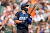 Detroit Tigers' Riley Greene hits a two-run home run against the Minnesota Twins during the fifth inning of a baseball game Monday, Sept. 7, 2026, in Detroit. (AP Photo/Paul Sancya)