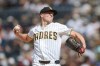 San Diego Padres starting pitcher Nick Pivetta works against a Washington Nationals batter in the second inning of a baseball game Monday, Sept. 7, 2026, in San Diego. (AP Photo/Karl Anderson)