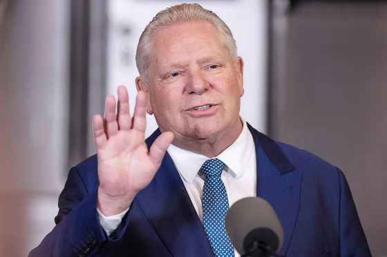Ontario Premier Doug Ford dismissed the reports of his party paying for a private investigator to spy on then-Ontario Liberal Leader Bonnie Crombie in December 2023 by saying “things happen.” (Chris Young / The Canadian Press files)