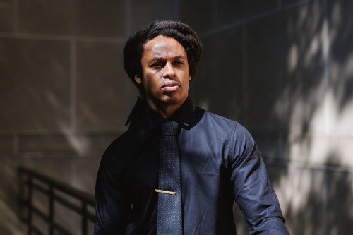 Aidan Jeffers poses for a portrait on the campus of the University of Toronto in Toronto, on Friday, Aug. 21, 2026. THE CANADIAN PRESS/Keito Newman