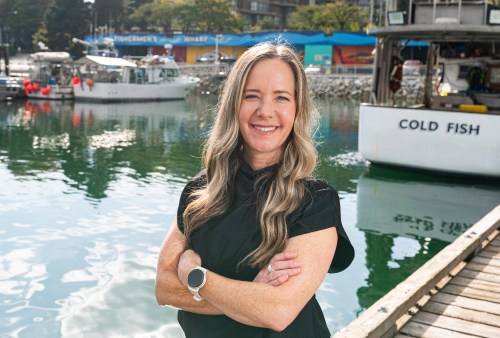 Sonia Strobel, CEO and co-founder of Vancouver-based community supported fishery Skipper Otto, smiles in Vancouver, on Wednesday, Sept. 23, 2026. THE CANADIAN PRESS/Rich Lam