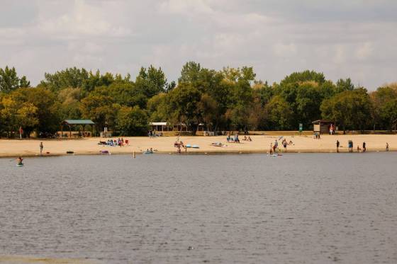 The beach in St. Malo Provincial Park. (Mike Deal / Free Press)
