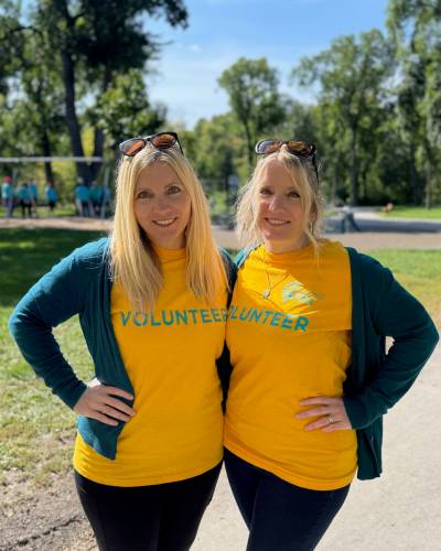 SUPPLIED
                                Christa Slatnick, left, and Cindy Sanchez are twin sisters who have organized the Ovarian Cancer Walk of Hope the last 23 years.