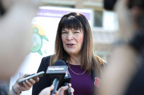 RUTH BONNEVILLE / FREE PRESS
                                Housing Addictions and Homelessness Minister Bernadette Smith said the centre is a &ldquo;needed resource.&rdquo;