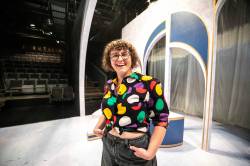 MIKAELA MACKENZIE / FREE PRESS
                                Director Suzie Martin at R+J: Closing Night on Thursday. The show is a metatheatrical experiment riding the line between onstage and backstage work.