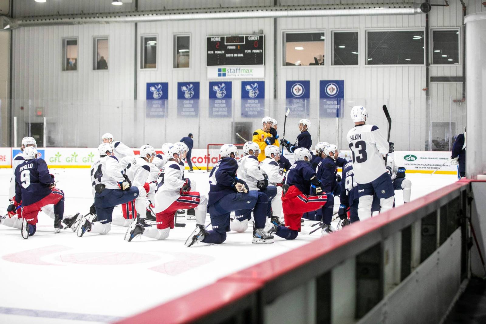 All quiet on the Hellebuyck front Absent netminder a notable exception at Jets pre-training camp skate By: Mike McIntyre Posted: 4:58 PM CDT Tuesday, Sep. 8, 2026