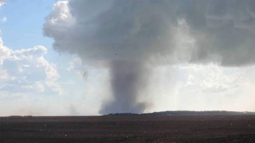 Jordan Carruthers photo Storm chaser Jordan Carruthers said he saw the tornado touch down near Swan Lake after following the storm from the Saskatchewan-Manitoba border as it tracked eastward. He saw other funnel clouds along the way.