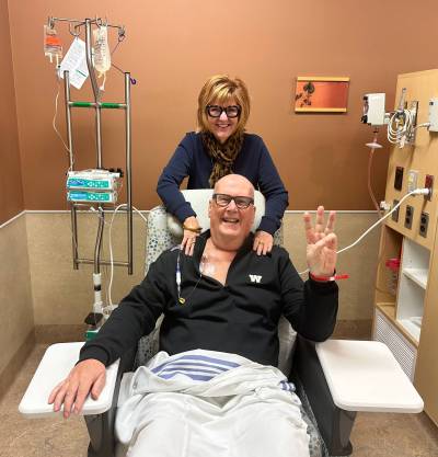 Supplied
                                Doug Harvey and his wife, Jan Shute.