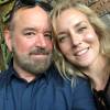 SUPPLIED
                                Brandon-born drummer Chris Sutherland, left, with wife Tina Faye.