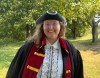 Summer Gallant, the town crier for Riverview, N.B., pictured here in an undated handout photo in Riverview. THE CANADIAN PRESS/Handout-Town of Riverview (Mandatory Credit)