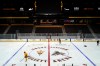 FILE - Members of the Arizona State University hockey team skate on the ice at the new Mullett Arena, Oct. 24, 2022, in Tempe, Ariz. (AP Photo/Ross D. Franklin, File)