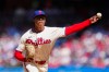 Philadelphia Phillies pitcher Jesús Luzardo throws during the first inning of a baseball game against the Atlanta Braves, Monday, Sept. 7, 2026, in Philadelphia. (AP Photo/Derik Hamilton)
