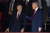 Prime Minister Mark Carney and United States President Donald Trump speak before the FIFA World Cup draw at the Kennedy Center in Washington on Friday, Dec. 5, 2025. THE CANADIAN PRESS/Adrian Wyld