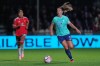London City Lionesses Alexia Putellas runs with the ball during the Women's Super League soccer match between London City Lionesses and Manchester United in Bromley near London, Friday, Sept. 4, 2026. (AP Photo/Kin Cheung)