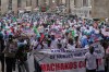 Kenyan nurses and other health workers demonstrate over low pay in Nairobi, Kenya Tuesday, Sept. 8, 2026. (AP Photo/Brian Inganga)