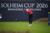 Nelly Korda, of the United States, plays off the 1st tee during a practice round for the Solheim Cup at the Bernardus Golf course in Vught, Netherlands, Tuesday, Sept. 8, 2026. (AP Photo/Alastair Grant)