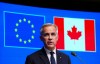 Prime Minister Mark Carney takes part in a press conference during the Canada EU Summit in Brussels, Belgium on Monday, June 23, 2025. THE CANADIAN PRESS/Sean Kilpatrick