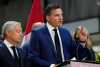 Minister of Artificial Intelligence and Digital Innovation Evan Solomon speaks as Minister of Finance and National Revenue Francois-Philippe Champagne looks on during a news conference in Ottawa on Tuesday, Aug. 25, 2026. THE CANADIAN PRESS/Justin Tang
