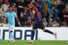 Barcelona's Lamine Yamal celebrates after scoring his side's fourth goal during the Champions League opening phase soccer between Barcelona and Feyenoord in Barcelona, Spain, Wednesday, Sept. 9, 2026.(AP Photo/Emilio Morenatti)