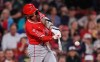 Los Angeles Angels' Zach Neto connects on a three-run home run during the third inning of a baseball game against the Boston Red Sox, Wednesday, Sept. 9, 2026, in Boston. (AP Photo/Charles Krupa)