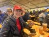 In this photo taken with a smartphone, Sherry Ford, 76, from near San Francisco, enjoys a meatball bun, during the Solheim Cup at the Bernardus Golf course in Den Bosch, Netherlands, Friday, Sept. 11, 2026. (AP Photo/Mike Corder)