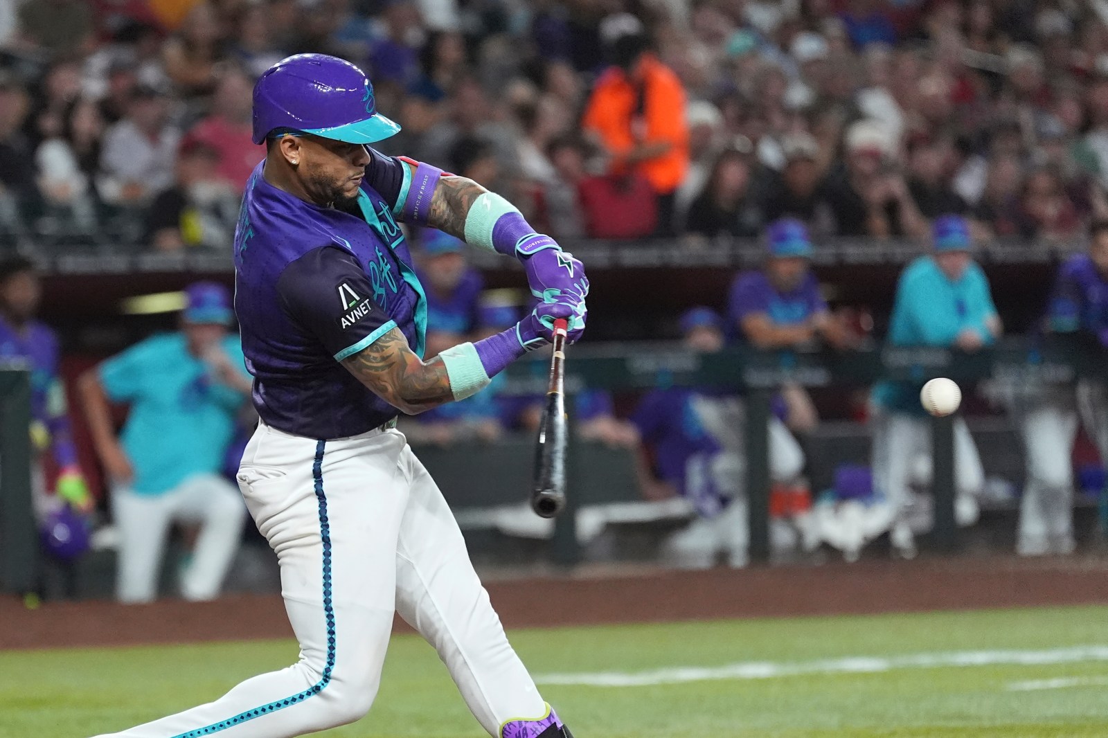 Ketel Marte has 3 RBIs to earn big cheers from Chase Field crowd, Diamondbacks beat Rangers 9-1