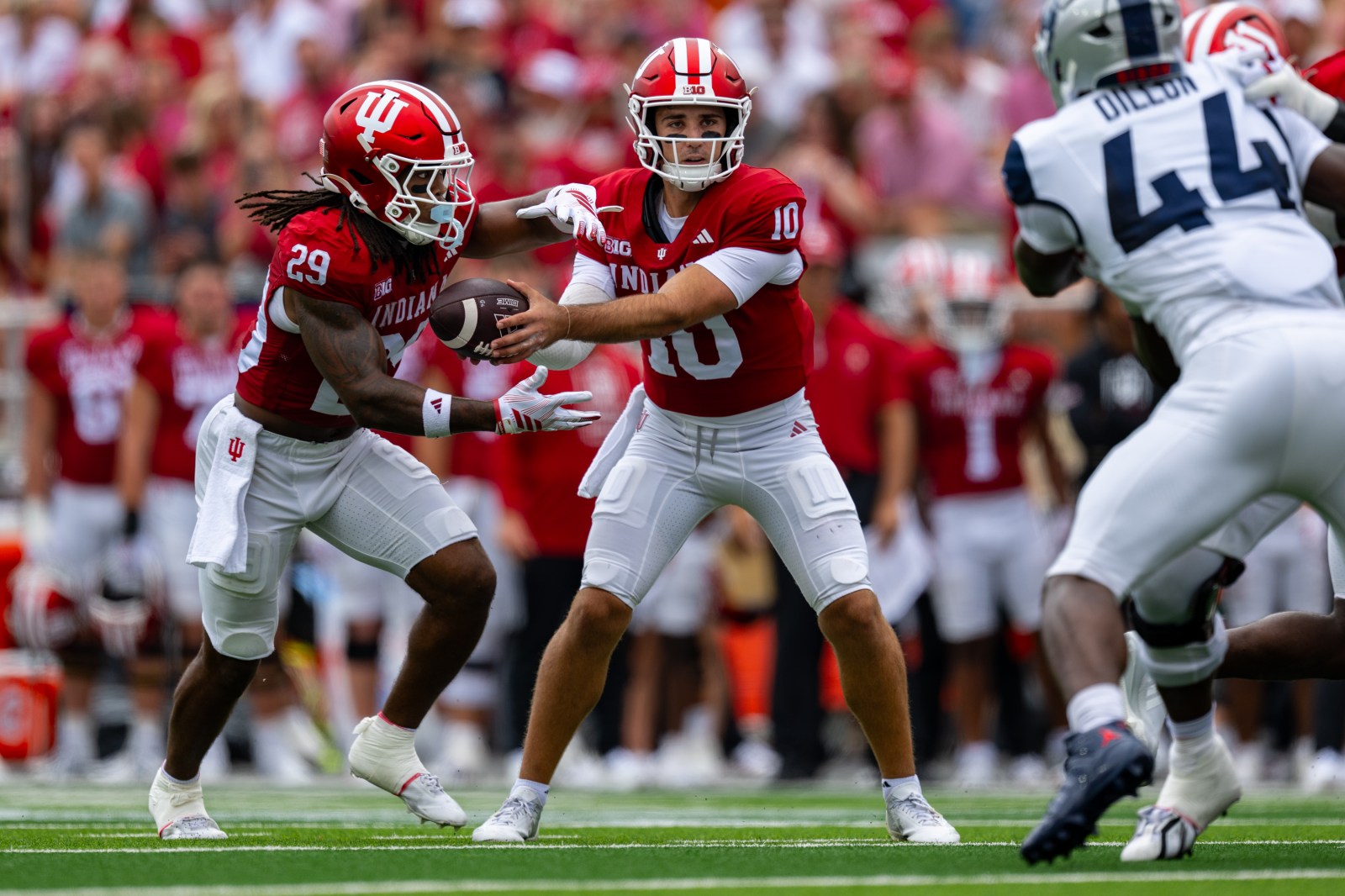 Hoover throws 4 TDs and No. 5 Indiana routs Howard 55-0