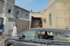 This photo provided by the Saudi Press Agency shows damage to a building after a projectile fell in Al-Tawwal, Jazan, Saudi Arabia, on the southern border with Yemen, Saturday, Sept. 12, 2026. (Saudi Press Agency via AP)