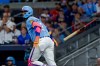 Atlanta Braves' Ronald Acuña Jr. (13) flips his bat after hitting a solo home run against the Philadelphia Phillies during the fourth inning of a baseball game, Saturday, Sept. 12, 2026, in Atlanta. (AP Photo/Erik S. Lesser)