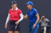 Carlota Ciganda of Europe, right, greets Jennifer Kupcho of the United States on the 16th green after winning their singles match during the final day of the Solheim Cup in Den Bosch, Netherlands, Sunday, Sept. 13, 2026. (AP Photo/Alastair Grant)