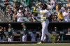 Athletics' Lawrence Butler runs the bases after after hitting a home run during the first inning of a baseball game against the Seattle Mariners, Sunday, Sept. 13, 2026, in West Sacramento, Calif. (AP Photo/Sara Nevis)
