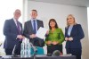 From left, First Minister of Scotland John Swinney, First Minister of Wales Rhun ap Iorwerth, Sinn Fein leader Mary Lou McDonald and First Minister of Northern Ireland Michelle O'Neill, during a meeting to discuss the 