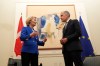 Prime Minister Mark Carney meets with President of the European Commission Ursula von der Leyen in Rome, Saturday, May 17, 2025. THE CANADIAN PRESS/Adrian Wyld