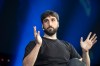 Aidan Gomez of Cohere delivers remarks during the All In AI conference in Montreal on Thursday, Sept. 25, 2025. THE CANADIAN PRESS/Christopher Katsarov