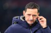 FILE - Frankfurt's head coach Dino Toppmöller arrives for the German Bundesliga soccer match between RB Leipzig and Eintracht Frankfurt in Leipzig, Germany, Dec. 6, 2025. (Jan Woitas/dpa via AP, File)