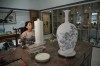 Chinese porcelain artist Chen Qing paints a vase in Jingdezhen, in eastern China's Jiangxi province, Tuesday, Sept. 1, 2026. (AP Photo/Achmad Ibrahim)