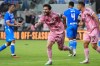 Inter Miami's Lionel Messi (10) celebrates after scoring a goal during the first half of the Campeones Cup soccer match against Cruz Azul, Wednesday, Sept. 16, 2026, in Miami. (AP Photo/Lynne Sladky)