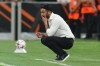 AC Milan's head coach Ruben Amorim gestures during the Europa League opening phase soccer match between AC Milan and Benfica in Milan, Italy, Wednesday, Sept. 16, 2026. (AP Photo/Antonio Calanni)