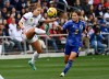 FILE - U.S. midfielder Ashley Sanchez (2) kicks the ball away from Japan midfielder Fuka Nagano (8) during the first half of a SheBelieves Cup soccer match, Feb. 19, 2023, in Nashville, Tenn. (AP Photo/Mark Zaleski, File)