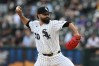FILE - Chicago White Sox starter Jose Urquidy delivers a pitch during the first inning of a baseball game against the Texas Rangers in Chicago, Monday, Aug. 24, 2026. (AP Photo/Paul Beaty,File)