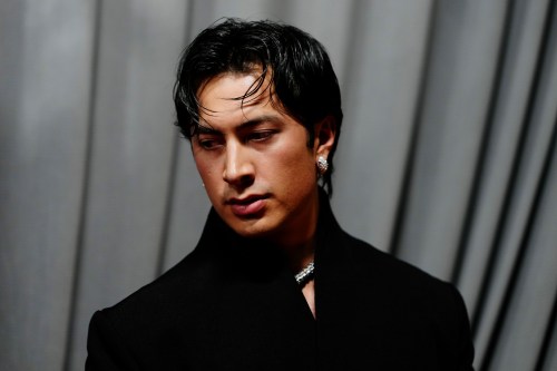 Hudson Williams arrives on the red carpet to promote 