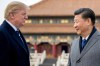 FILE - President Donald Trump, left, and Chinese President Xi Jinping tour the Forbidden City, Nov. 8, 2017, in Beijing, China. (AP Photo/Andrew Harnik, File)