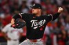 Minnesota Twins pitcher Connor Prielipp delivers during the first inning of a baseball game against the Los Angeles Angels, Friday, Sept. 18, 2026, in Anaheim, Calif. (AP Photo/William Liang)