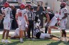 Officials signal touchdown after Vanderbilt cornerback Cayden Daniels (26) recovered a North Carolina State fumble in the end zone during the second half of an NCAA college football game Saturday, Sept. 19, 2026, in Nashville, Tenn. (AP Photo/George Walker IV)