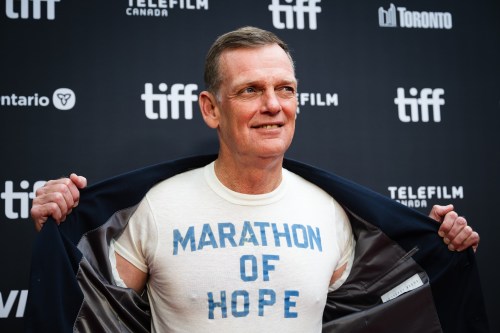 Darrell Fox, brother of Terry Fox, is pictured on the red carpet for 