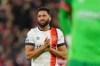 FILE - Luton Town's Andros Townsend at the end of the English Premier League soccer match between Liverpool and Luton Town, in Liverpool, England, Feb. 21, 2024. (AP Photo/Jon Super, File)